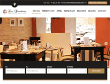 Tablet Screenshot of hotel-des-bourbons.com